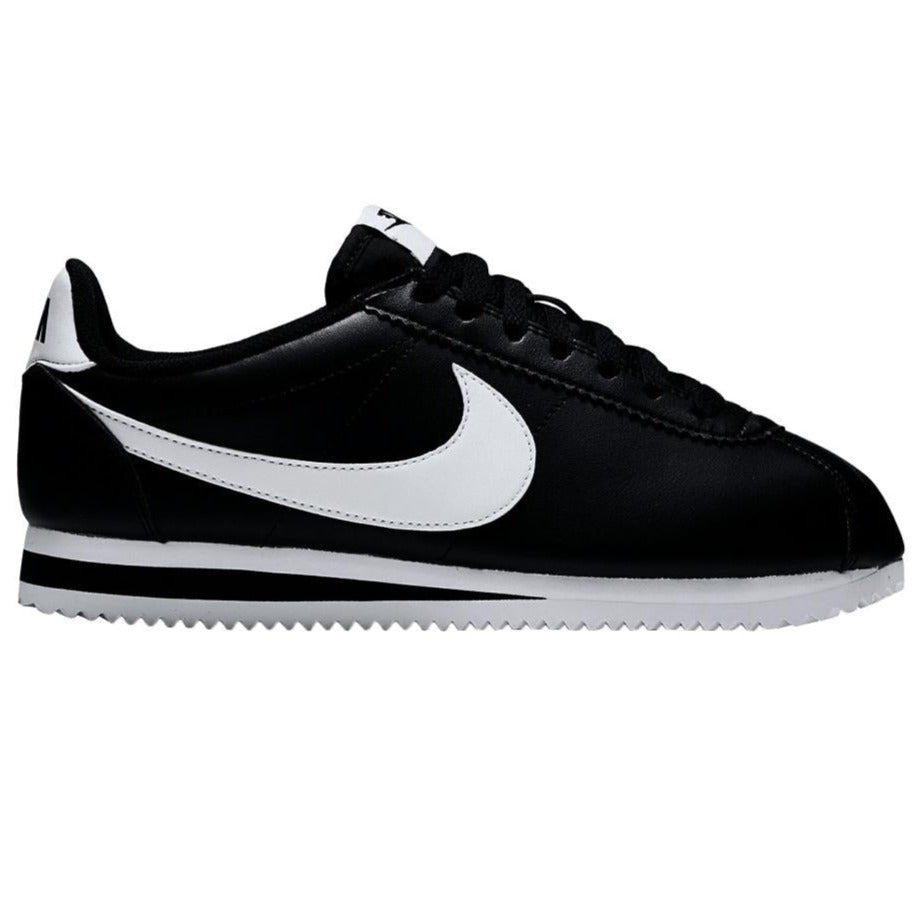 N372O NIKE CORTEZ NEGRO BLANCO EN PIEL - Calzado de mujer y hombre