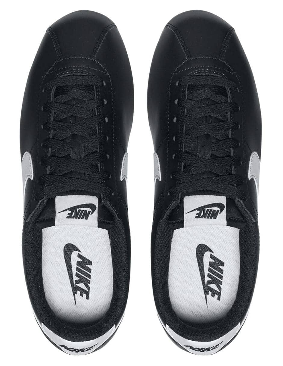 N372O NIKE CORTEZ NEGRO BLANCO EN PIEL - Calzado de mujer y hombre