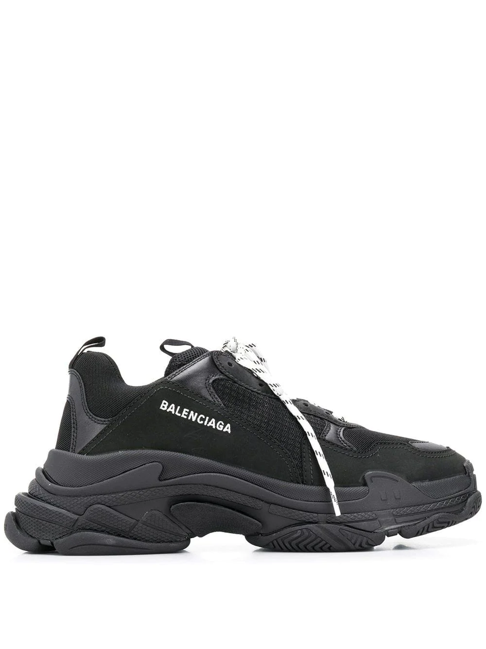 N372O (D) BALENCIAGA TRIPLE S TRAINER 'TRIPLE BLACK' - Calzado de mujer y hombre