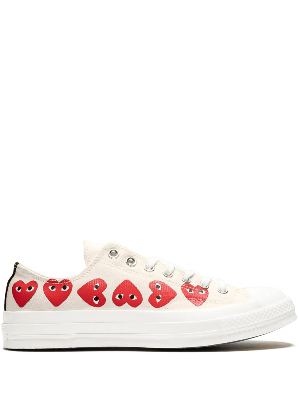 N374O Comme Des Garçons Play x Converse tenis Chuck 70 Beige - Calzado de mujer y hombre