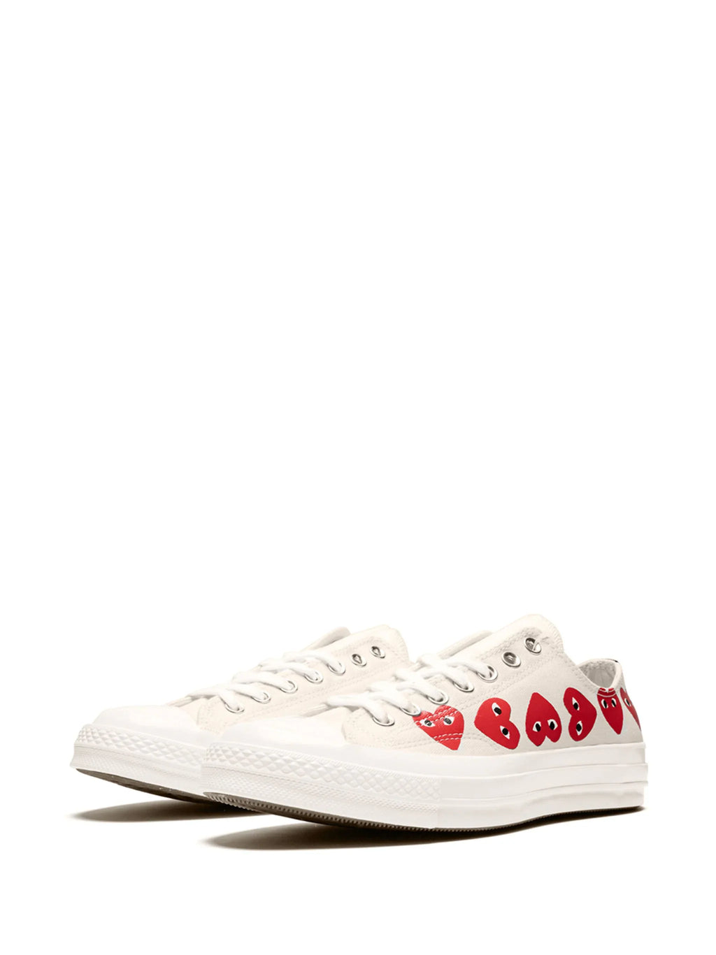 N374O Comme Des Garçons Play x Converse tenis Chuck 70 Beige - Calzado de mujer y hombre