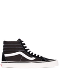 N370 Vans SK8 Hi SLIM zapatos de skate en blanco y negro GAMUZA PIEL - Calzado de mujer y hombre