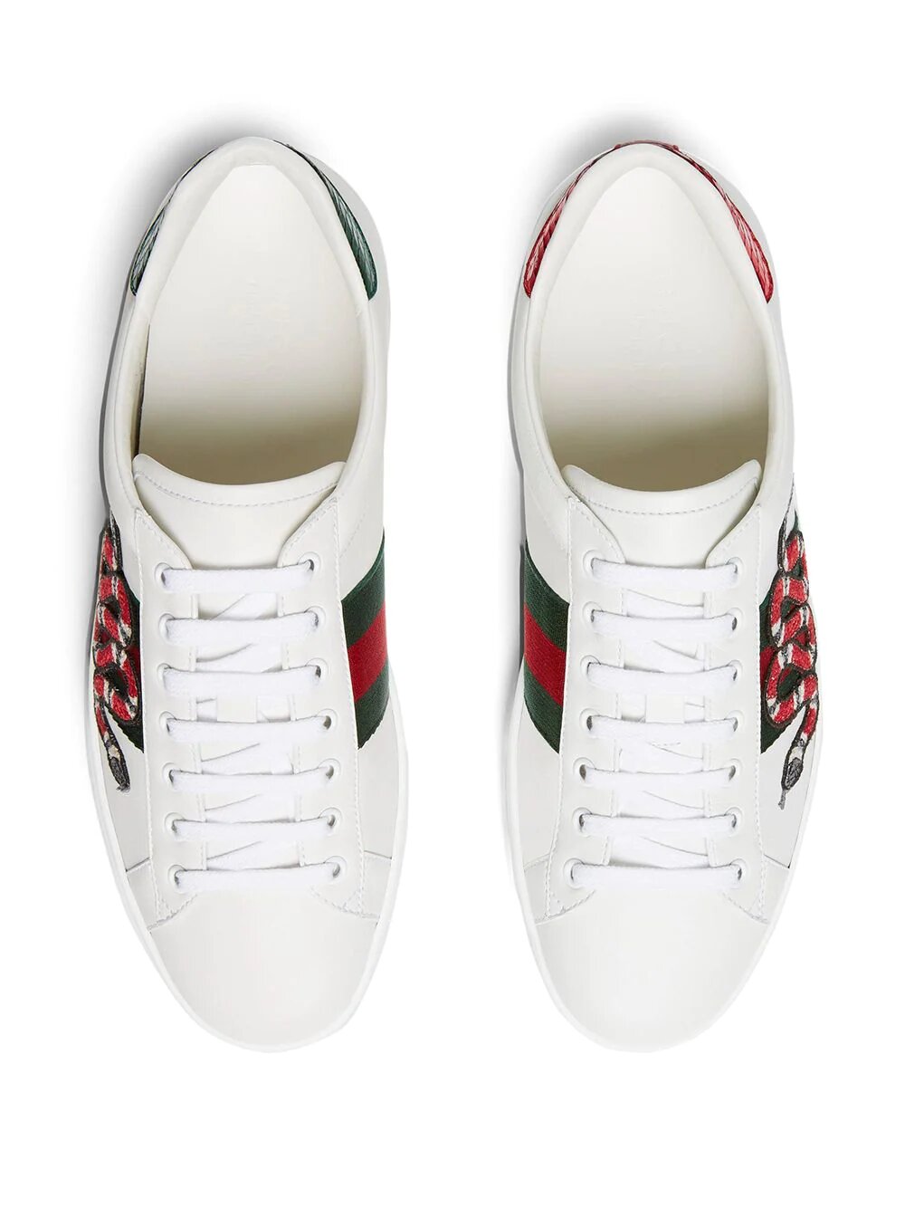 N372O Gucci snake Gucci tenis Ace con bordado