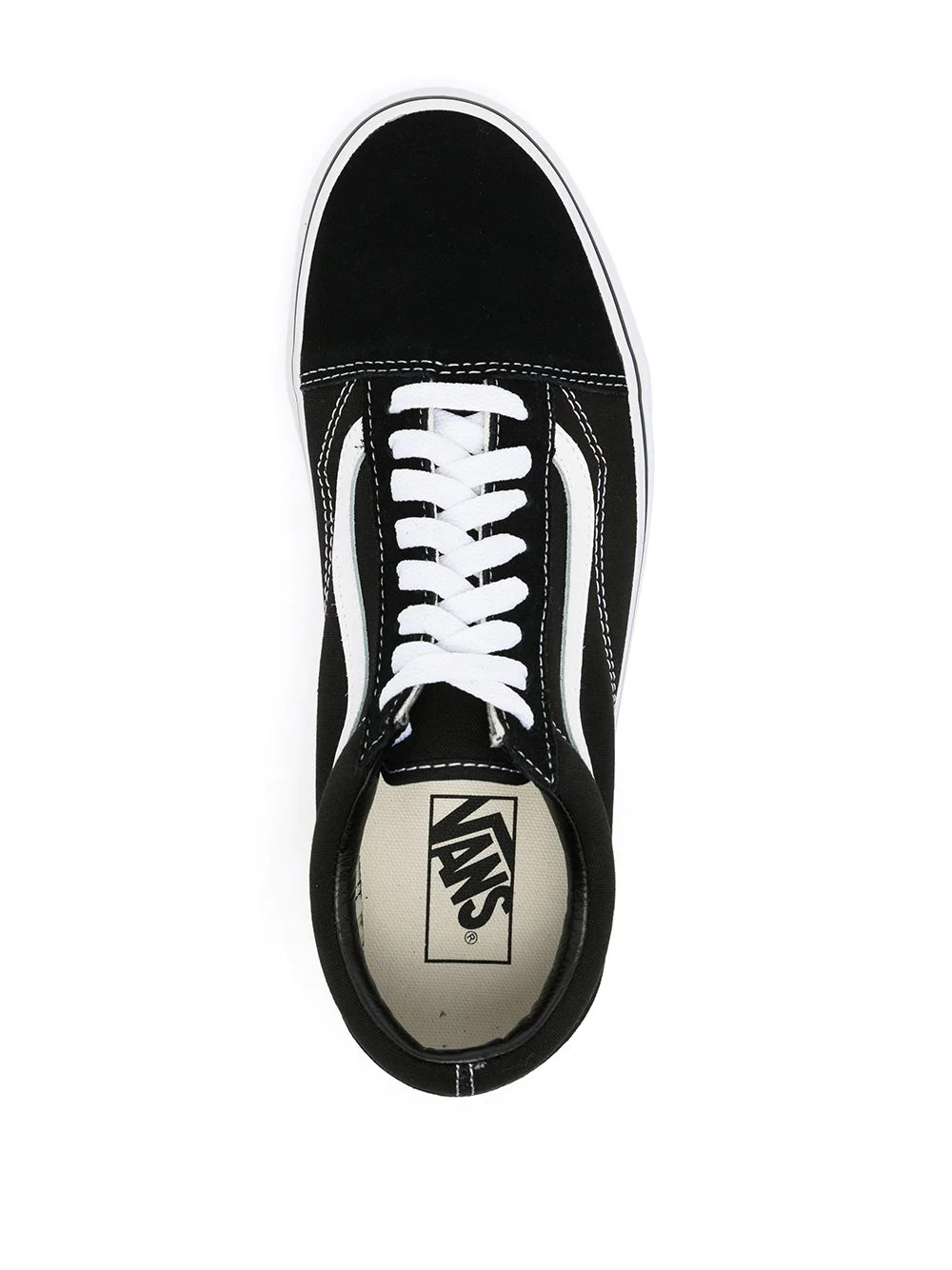 N370O Vans Tenis Vans tenis Old Skool Negro Gamuza - Calzado de mujer y hombre
