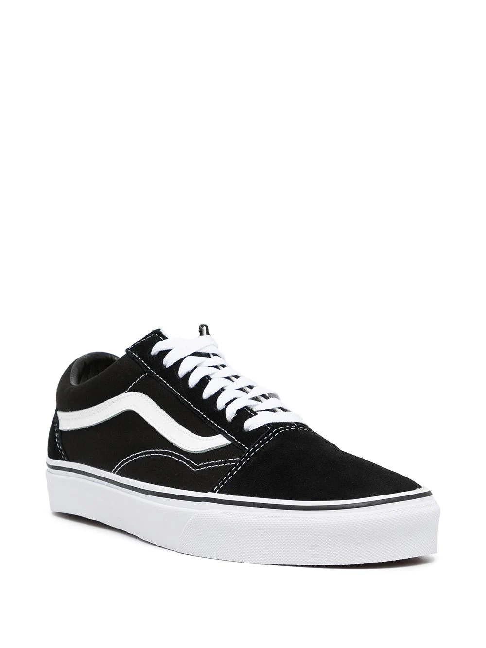 N370O Vans Tenis Vans tenis Old Skool Negro Gamuza - Calzado de mujer y hombre