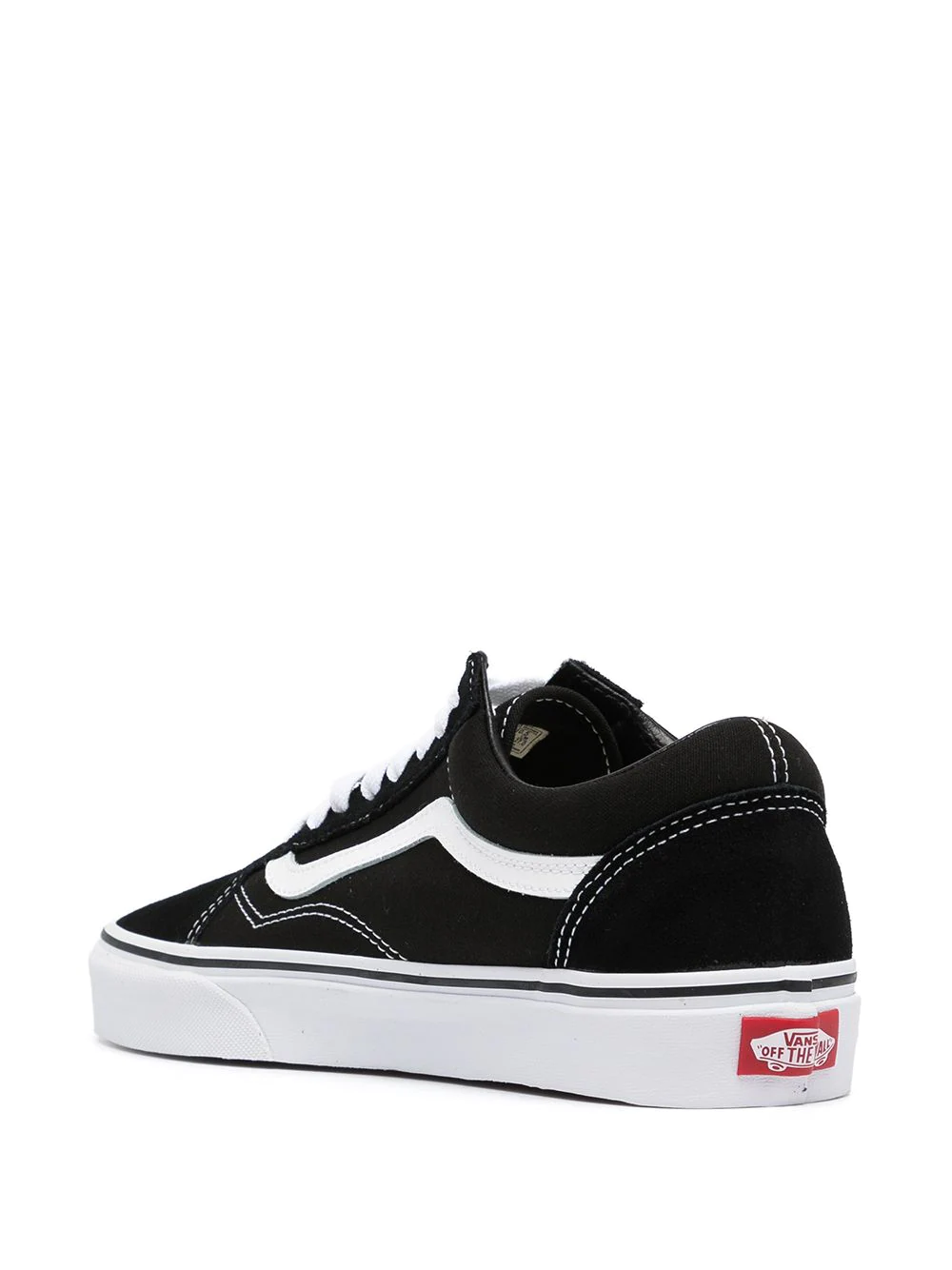 N370O Vans Tenis Vans tenis Old Skool Negro Gamuza - Calzado de mujer y hombre