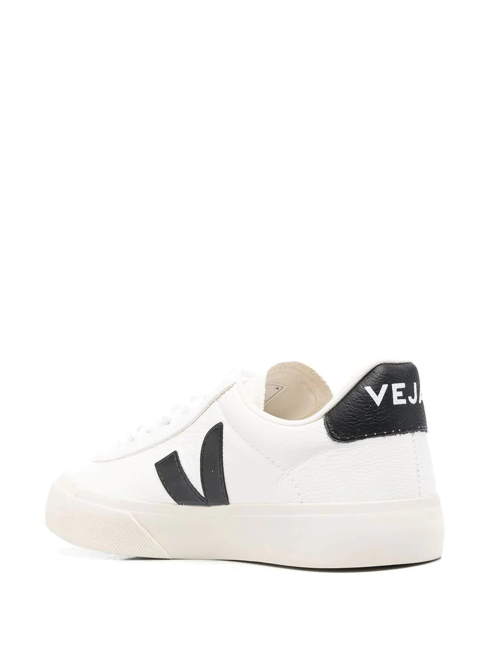 N372O VEJA tenis Campo con agujetas BLANCO NEGRO