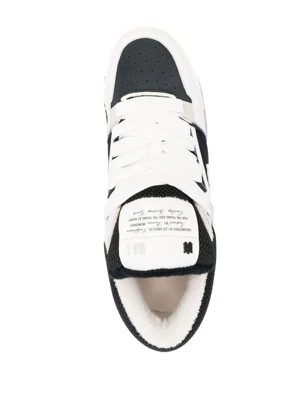 N372O AMIRI tenis MA-1 Blanco Negro