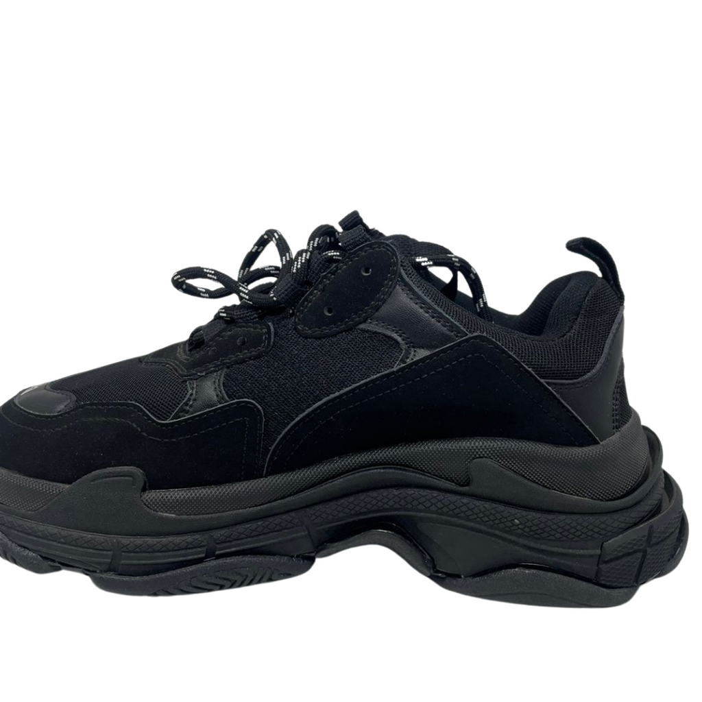 N372O (D) BALENCIAGA TRIPLE S TRAINER 'TRIPLE BLACK' - Calzado de mujer y hombre