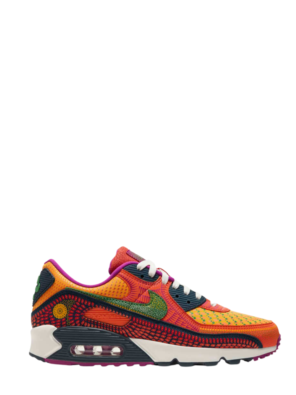 N372O Air Max 90 'Dia de los Muertos' Deep Ocean/Sail/University Gold/Cactus Flower Marathon Running Zapatos - Calzado de mujer y hombre