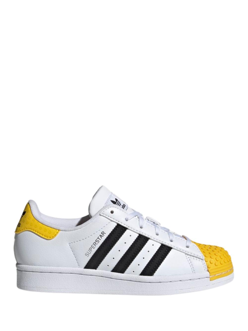 N370O Adidas Super Star Concha blanco amarillo lego - Calzado de mujer y hombre