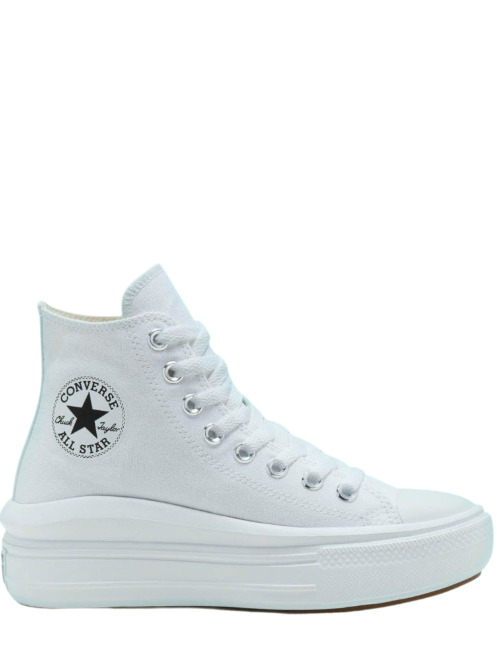 N373O Converse Chuck Taylor Move Ivory en Plataforma de Piel