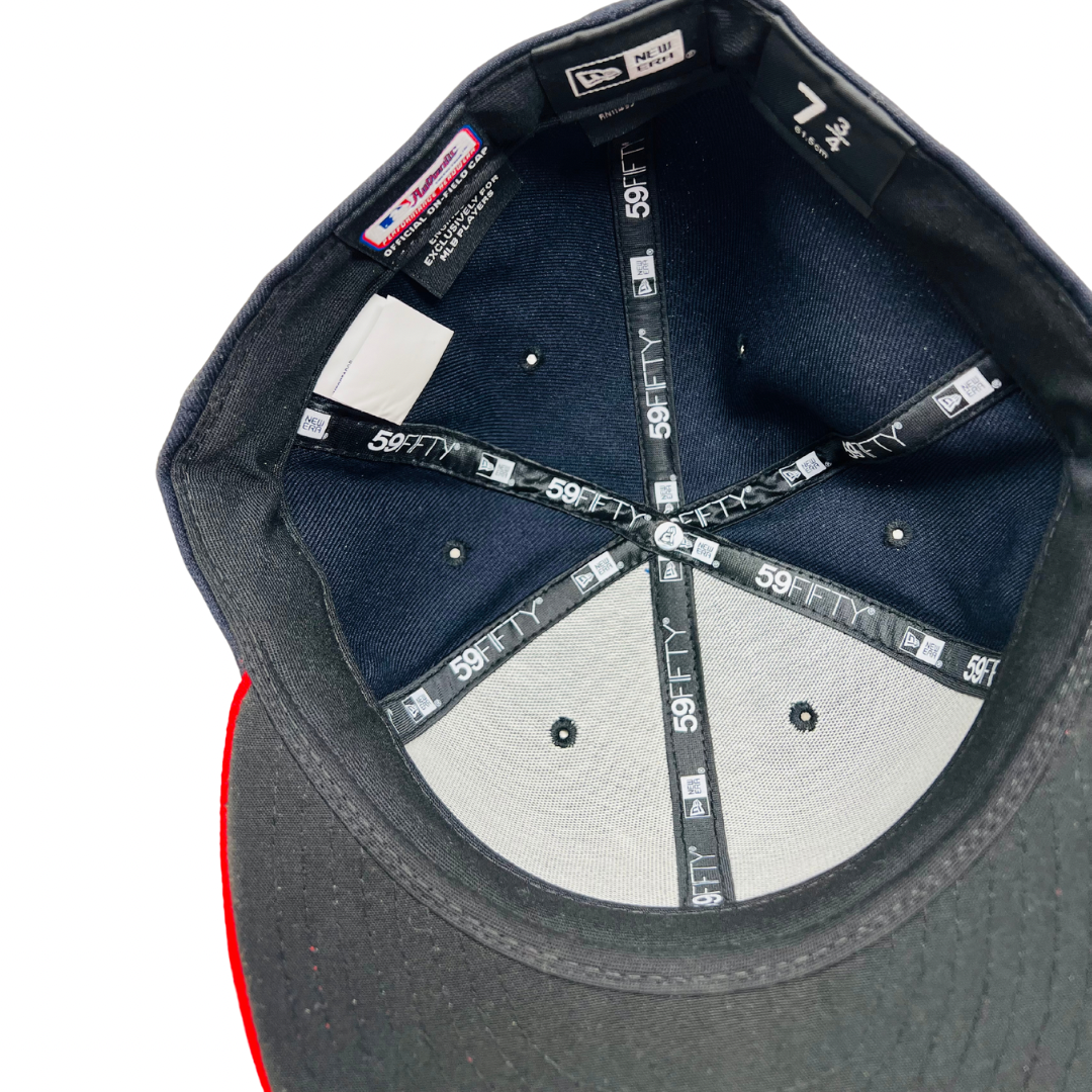 N373O Gorra SnapBack New Era Atlanta Braves Black On White 59FIFTY - Calzado de mujer y hombre