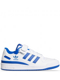 N373O Tenis Adidas Forum Low White Royal Blue azul