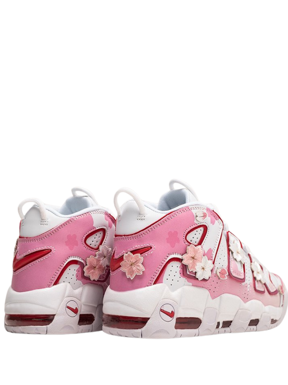 Nike Air More Uptempo Flores flowers blanco rosa