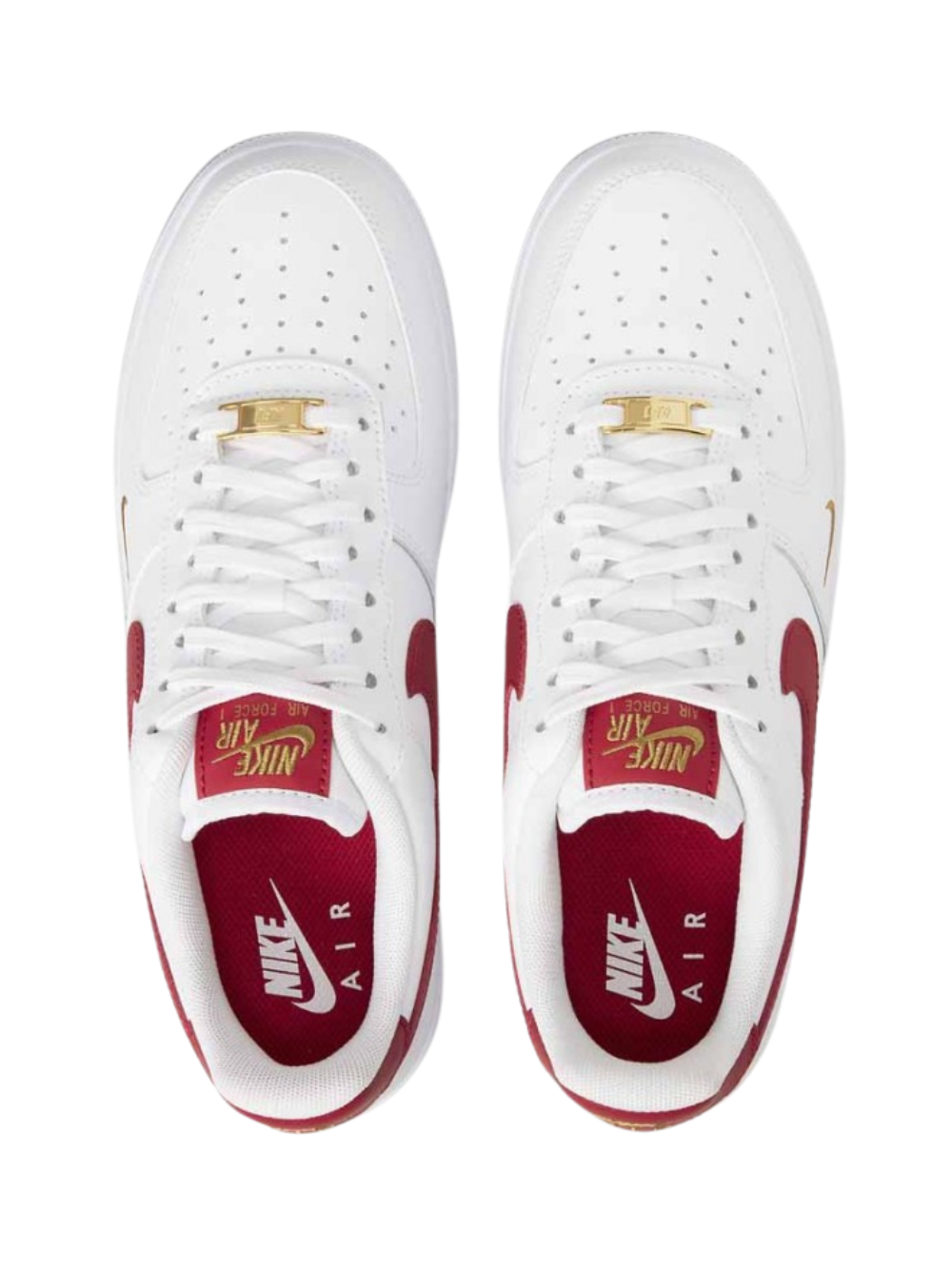 N370O Nike Air Force 1 07 Bajo Essential Blanco Gimnasio Rojo para Hombre y Mujer