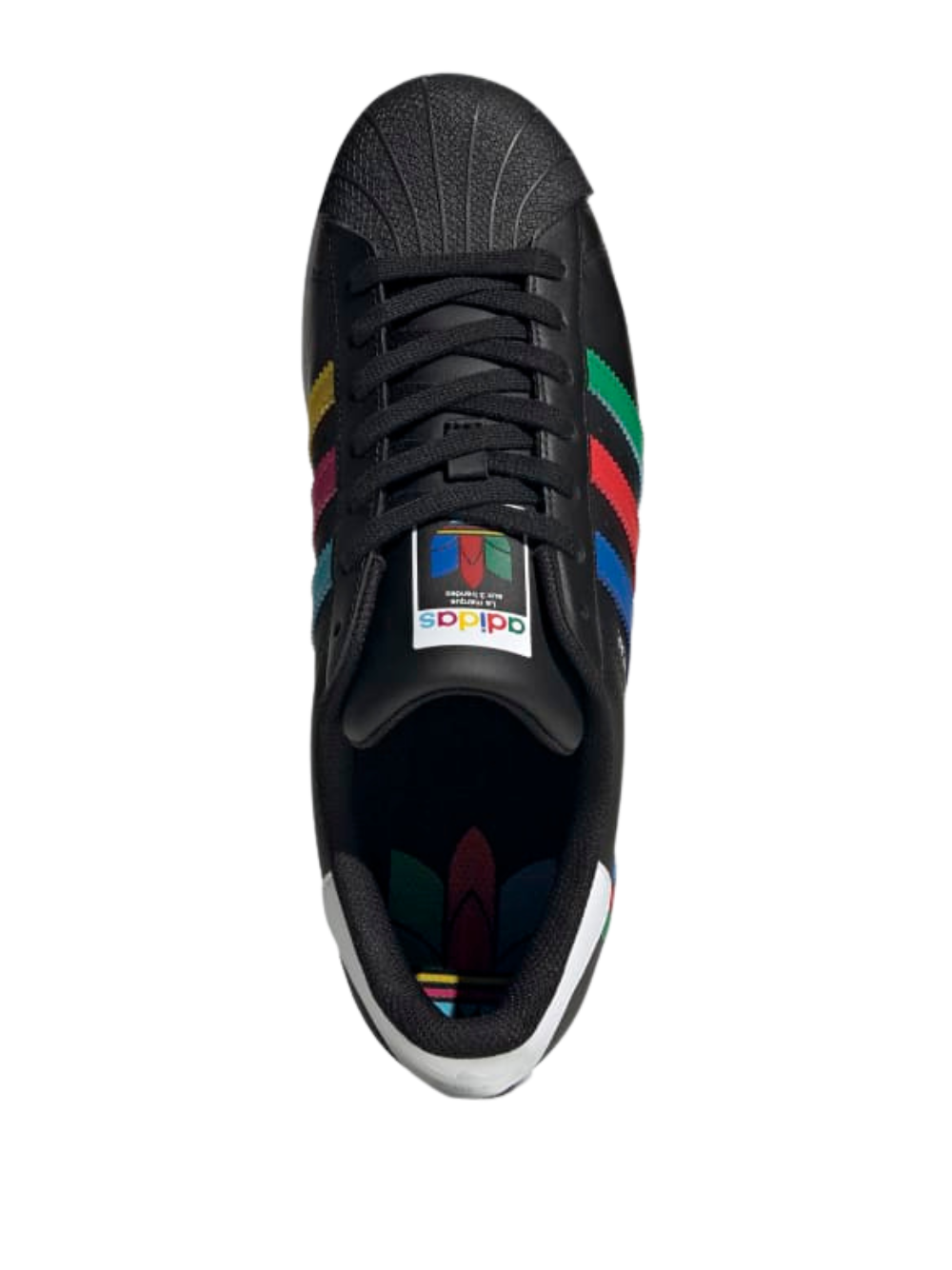 N370O TENIS SUPERSTAR negro franjas