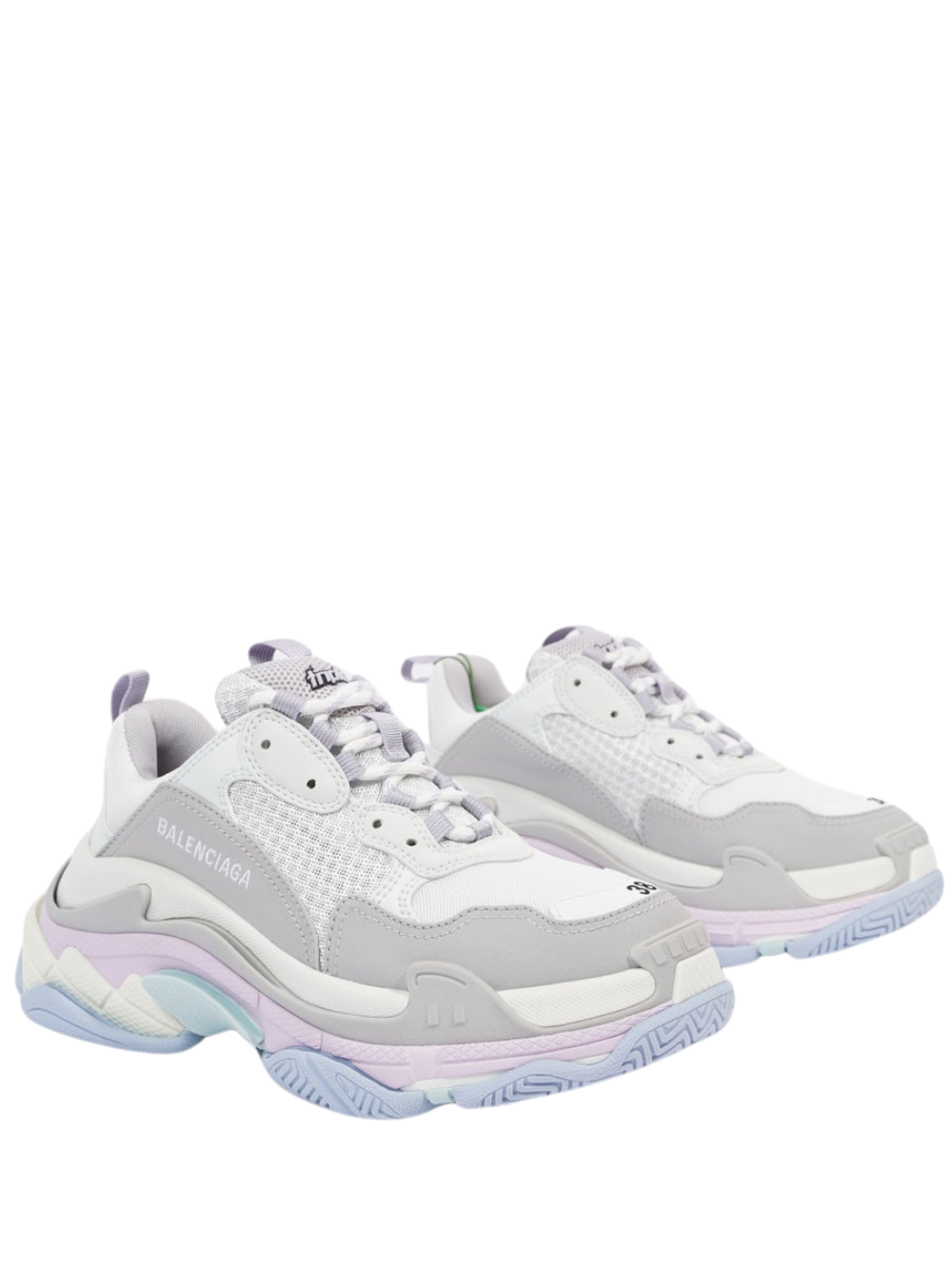 N373O BALENCIAGA WOMENS TRIPLE S PASTEL