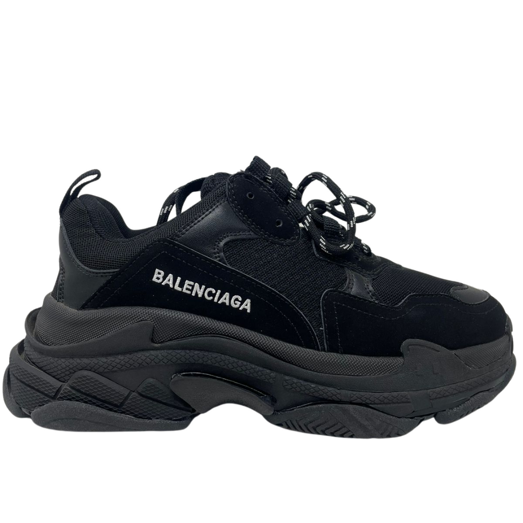 N372O (D) BALENCIAGA TRIPLE S TRAINER 'TRIPLE BLACK' - Calzado de mujer y hombre