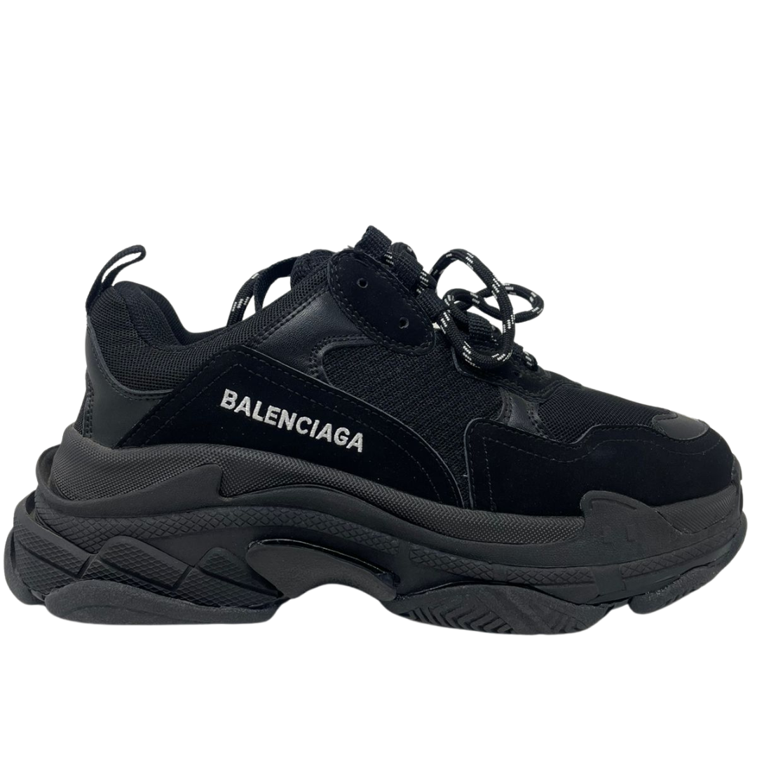 N372O (D) BALENCIAGA TRIPLE S TRAINER 'TRIPLE BLACK' - Calzado de mujer y hombre