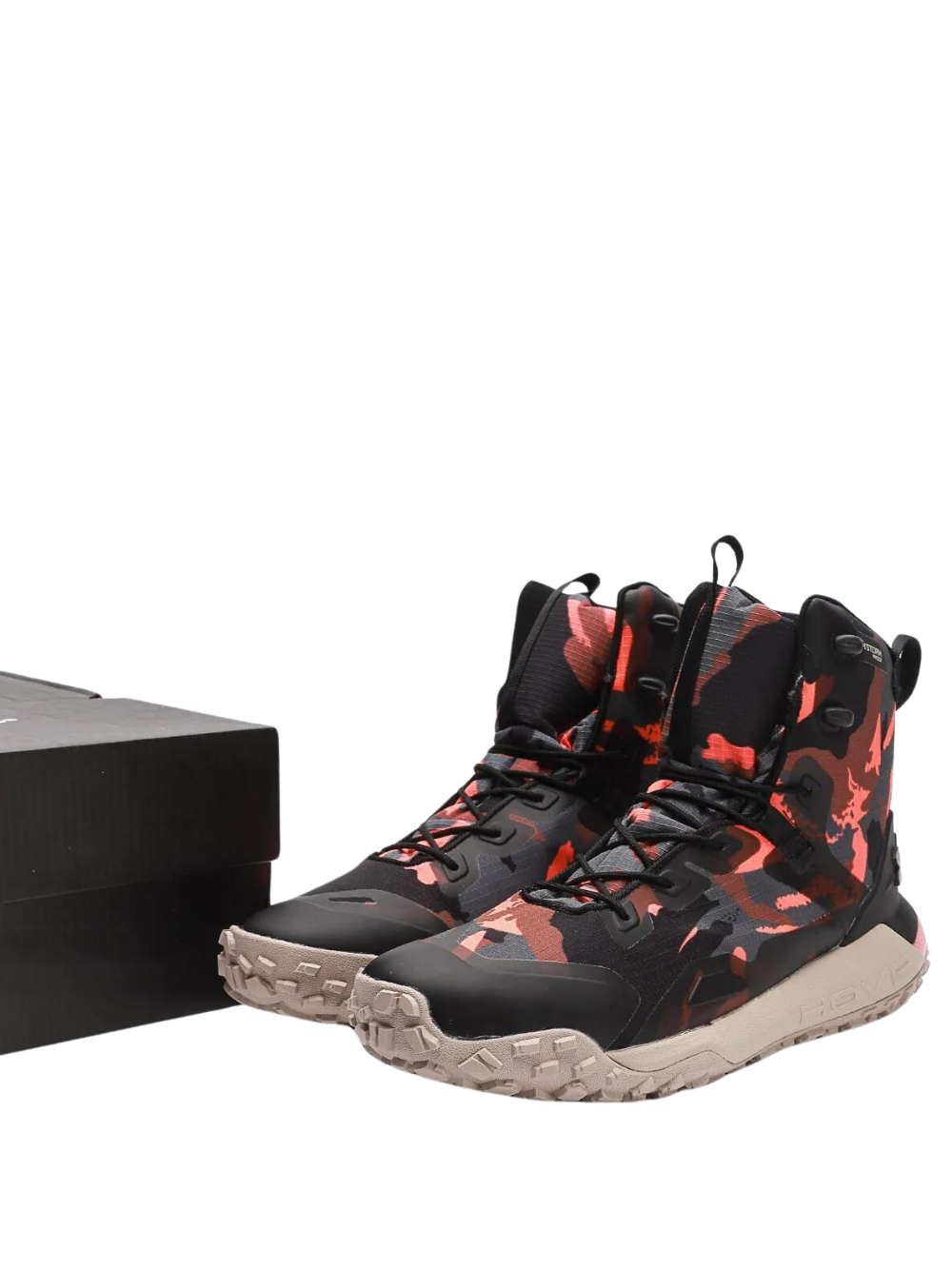 N372O Under Armour HOVR Zapatos de correr de alta gama Under Armour hovr para hombres y mujeres botas camuflaje naranja