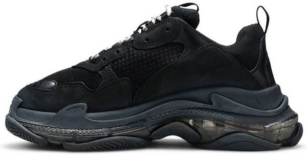 N372O (D) BALENCIAGA TRIPLE S TRAINER 'TRIPLE BLACK' - Calzado de mujer y hombre
