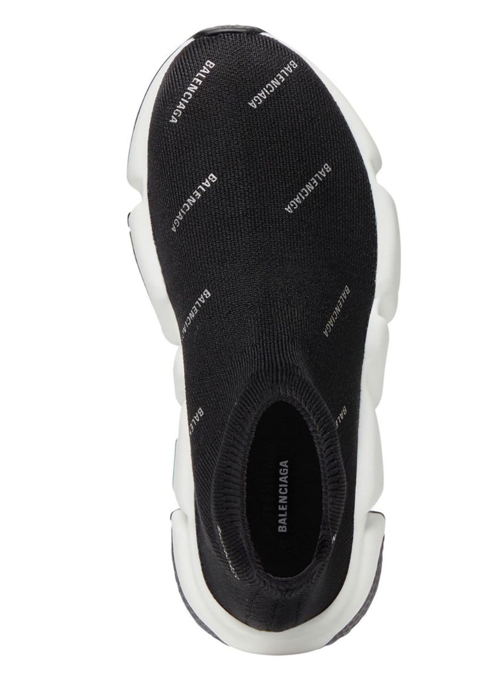 Balenciaga Speed Balenciaga Trainer Mid Logo Print Black