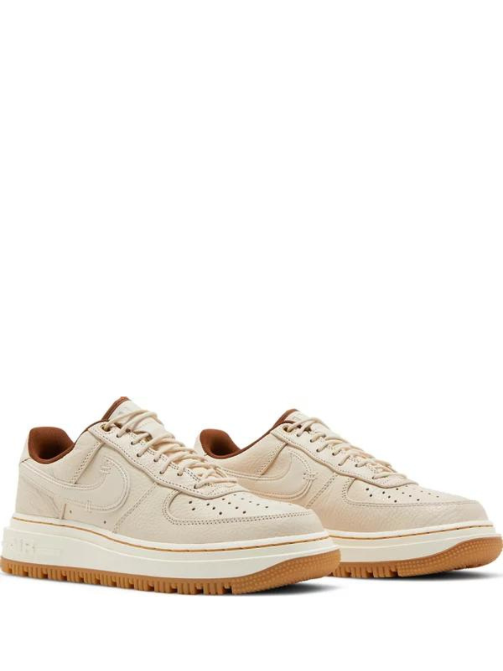 N372O Air Force 1 Luxe 'Pecan' Pearl White