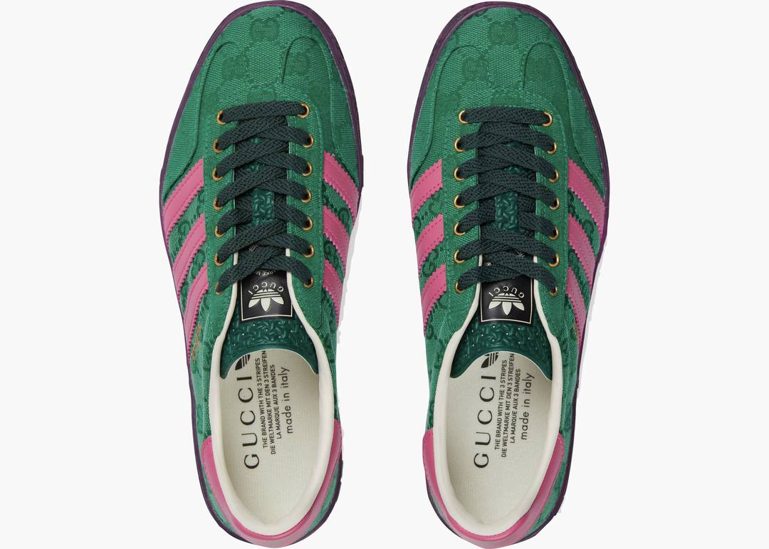 Adidas x Gucci Gazelle Green GG Monogram