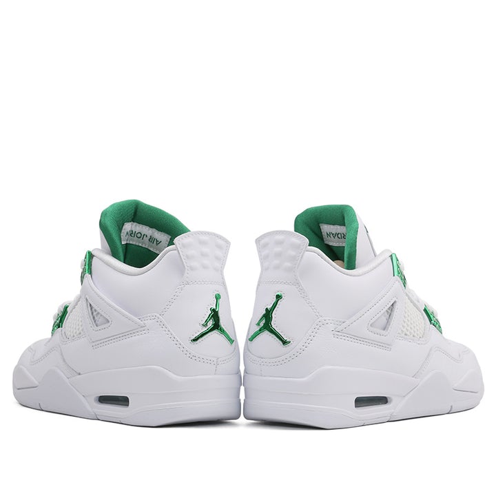 N370O air jordan retro 4 blanco verde green metallic - Calzado de mujer y hombre