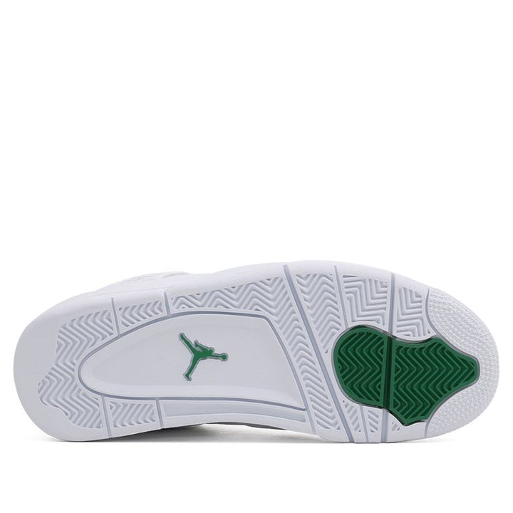 N370O air jordan retro 4 blanco verde green metallic - Calzado de mujer y hombre
