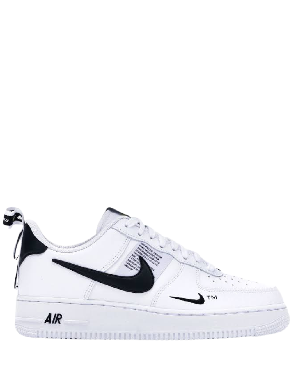 N370 Nike Air Force 1 Low Utility blanco negro White Black - Calzado de mujer y hombre