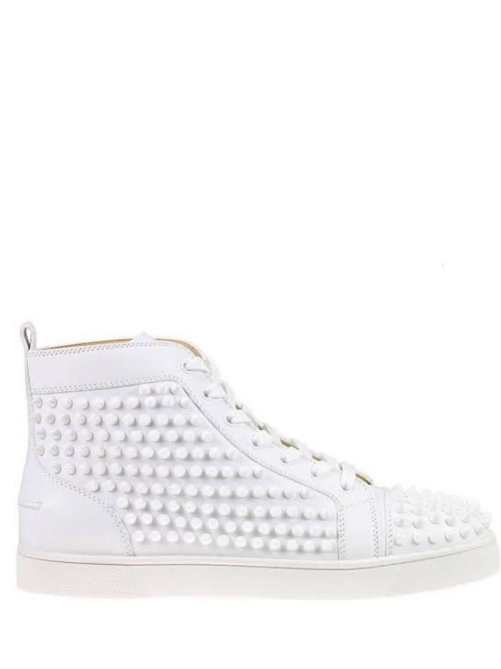 N372O  Christian Louboutin blanco piel bota - Calzado de mujer y hombre