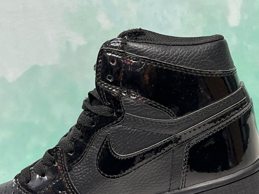 N370O Air Jordan 1 Retro High OG BG JORDAN 1 PIEL NEGRO ROJO SUELA ROJA - Calzado de mujer y hombre