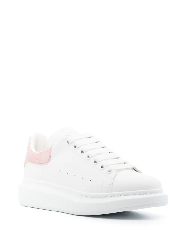 Alexander McQueen tenis oversize talón rosa drilo