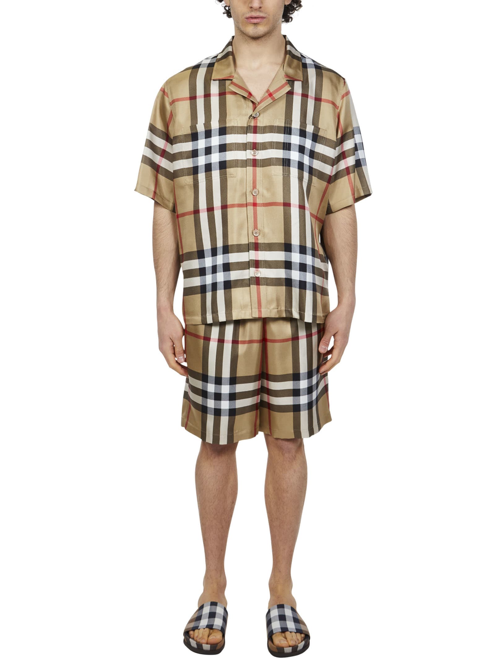 N374O Conjunto de hombre Burberry short camisa