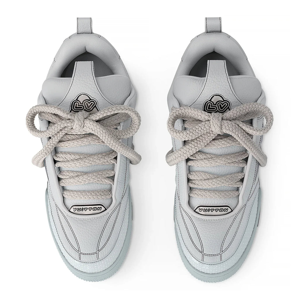 N374O (G5) Louis Vuitton LV Skate Trainer Grey Sneaker