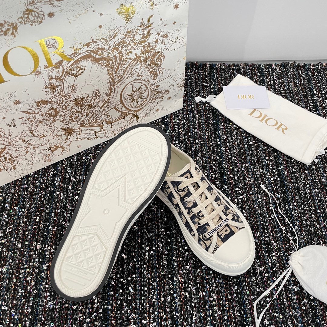 Christian Dior Sneakers Women Fabric blue