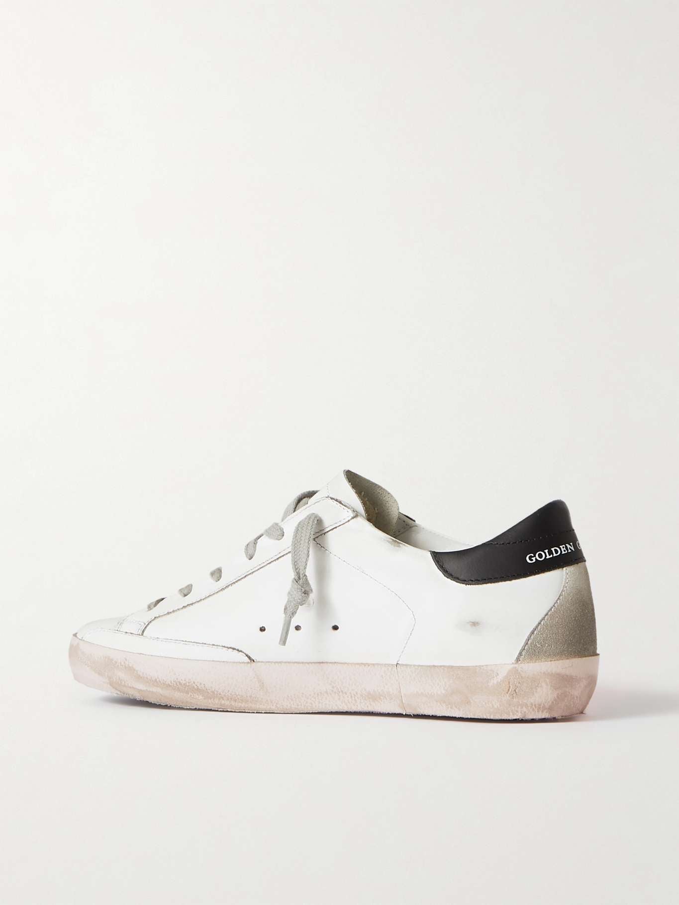 GOLDEN GOOSE Superstar distressed leather sneakers