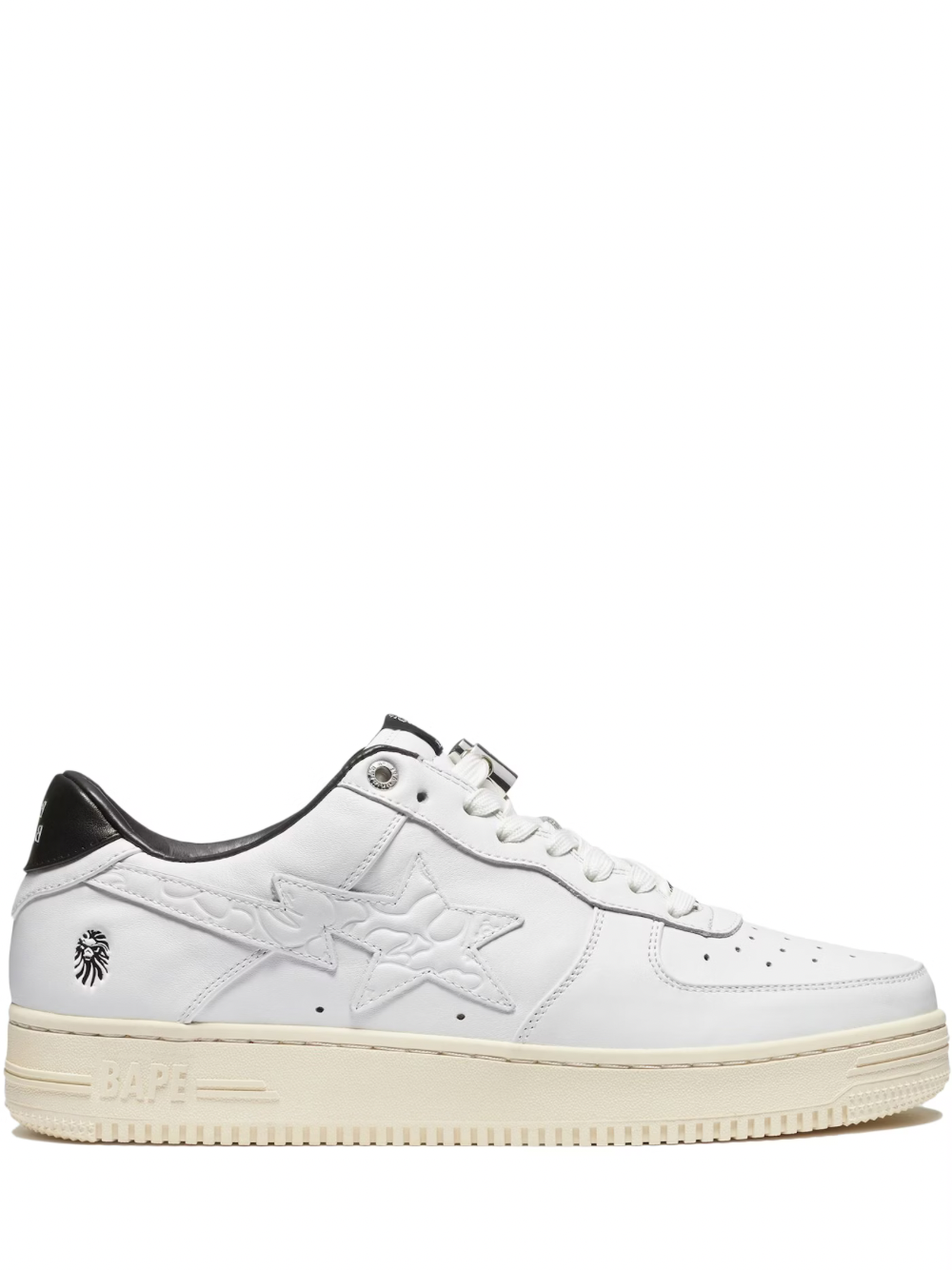 A Bathing Ape BAPE Sta Negro Blanco Plateado - Calzado de mujer y hombre