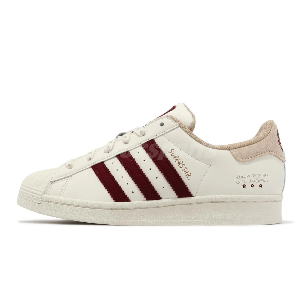 N372O Adidas Originals x YU NAGABA Superstar Blanco Borgoña BEIGE VINO