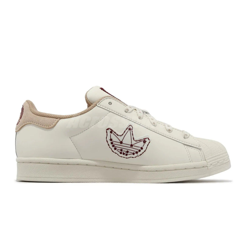 N372O Adidas Originals x YU NAGABA Superstar Blanco Borgoña BEIGE VINO