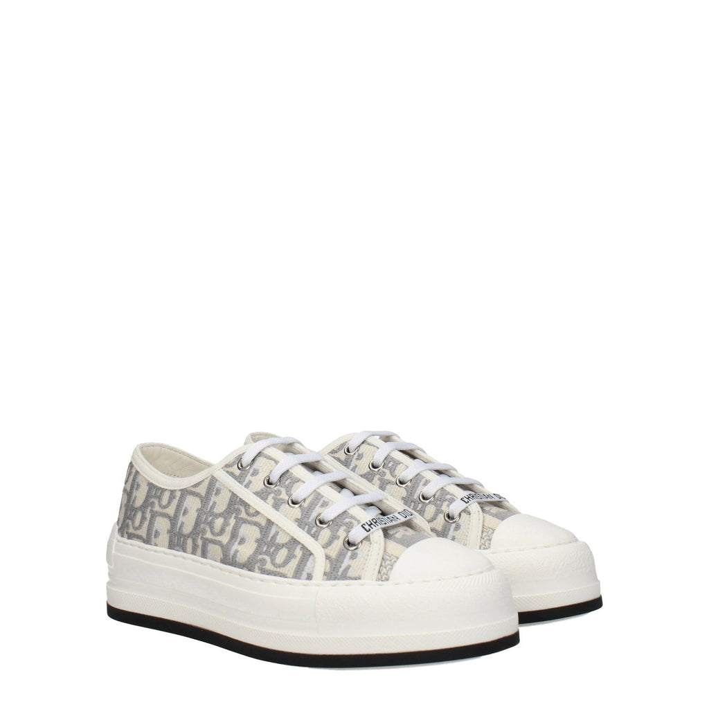 Christian Dior Sneakers Women Fabric Beige/Stone