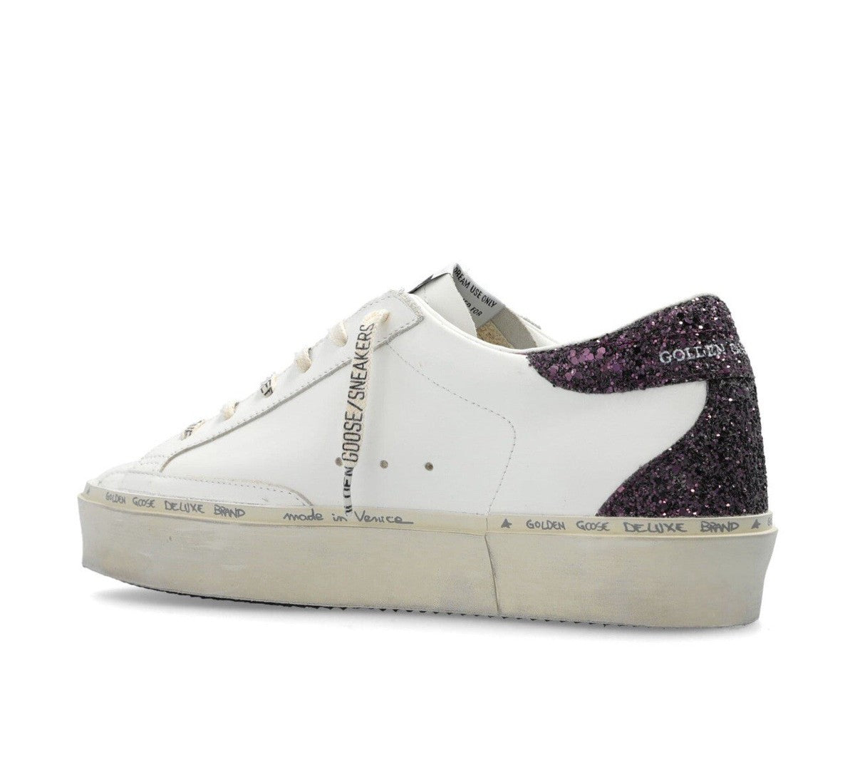 Golden Goose Hi Star Sneaker White, Purple NIB Auth