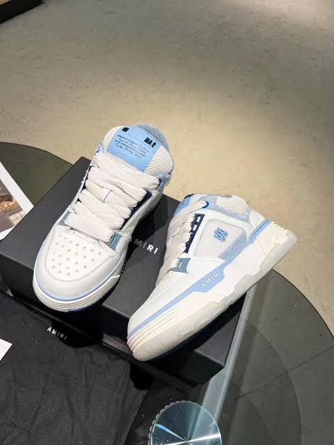 AMIRI MA-1 Blanco Azul Tenis