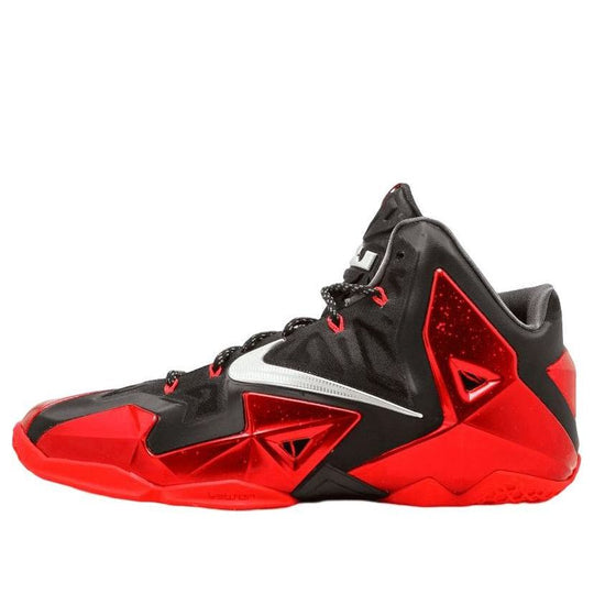 N372O Nike LeBron 11 'Away' Negros Rojos Metálicos - Calzado de mujer y hombre