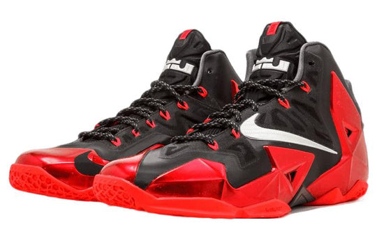 N372O Nike LeBron 11 'Away' Negros Rojos Metálicos - Calzado de mujer y hombre