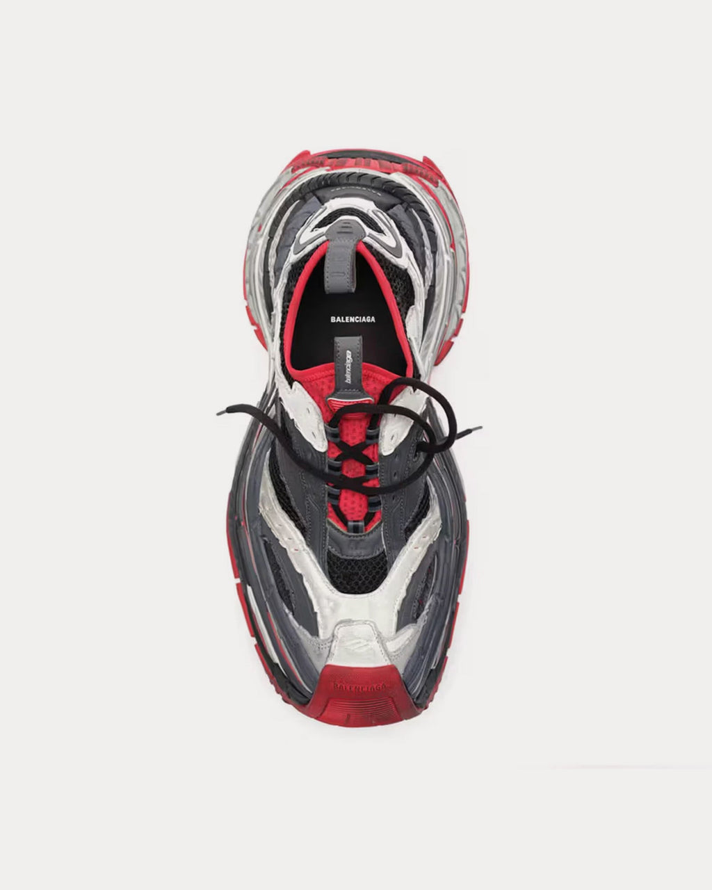 Balenciaga - Platform Black / Red / White Low Top Sneakers