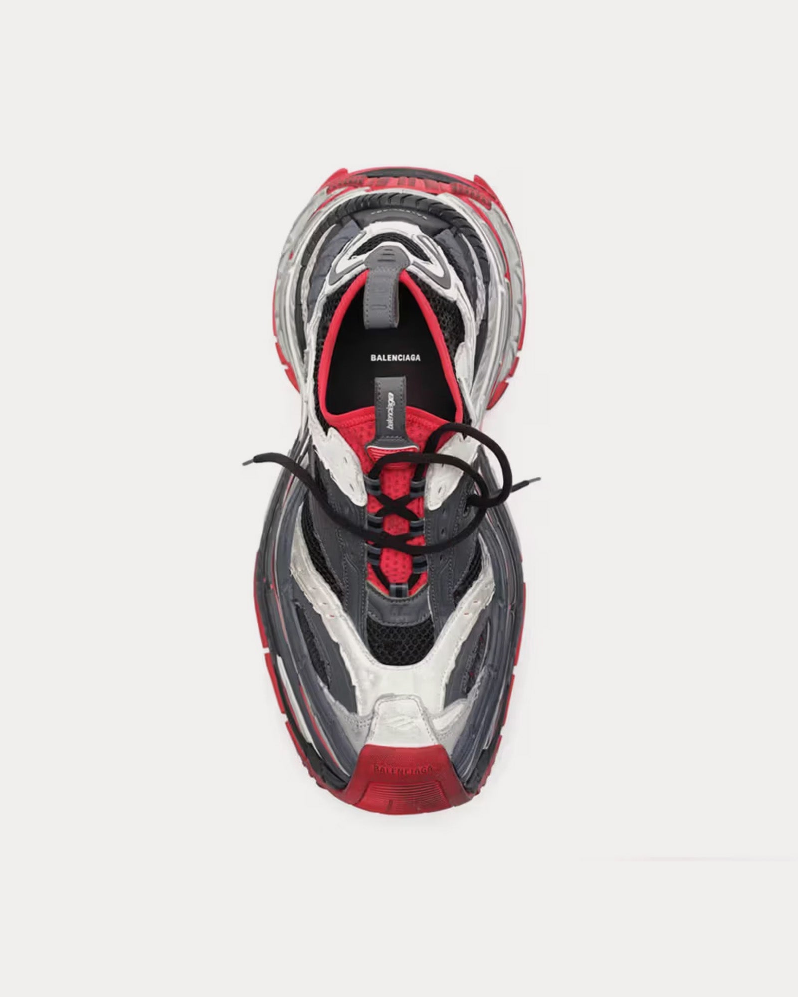 Balenciaga - Platform Black / Red / White Low Top Sneakers