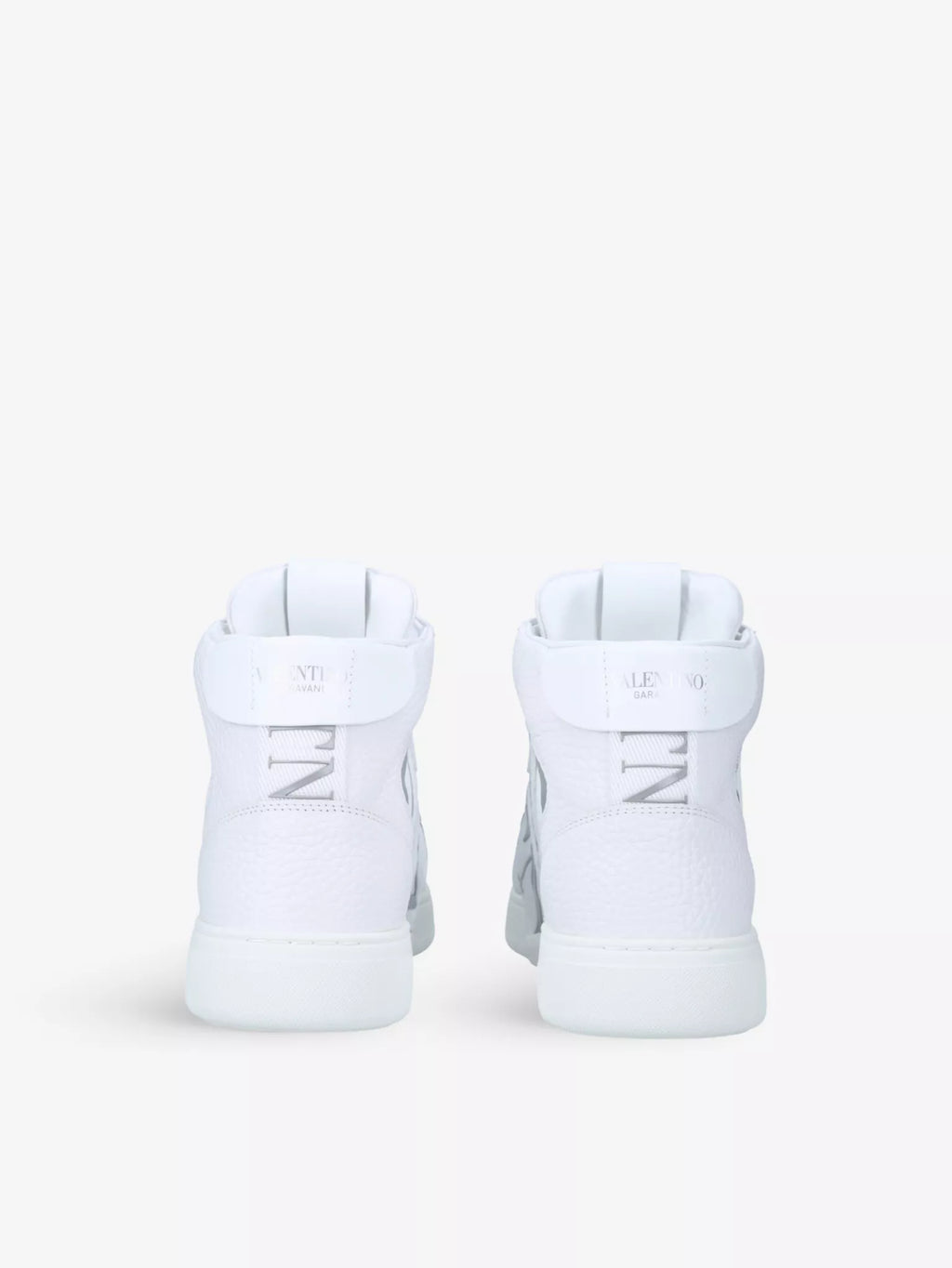 N373O VALENTINO GARAVANI
VL7N logo-embellished grained-leather and mesh high-top trainers